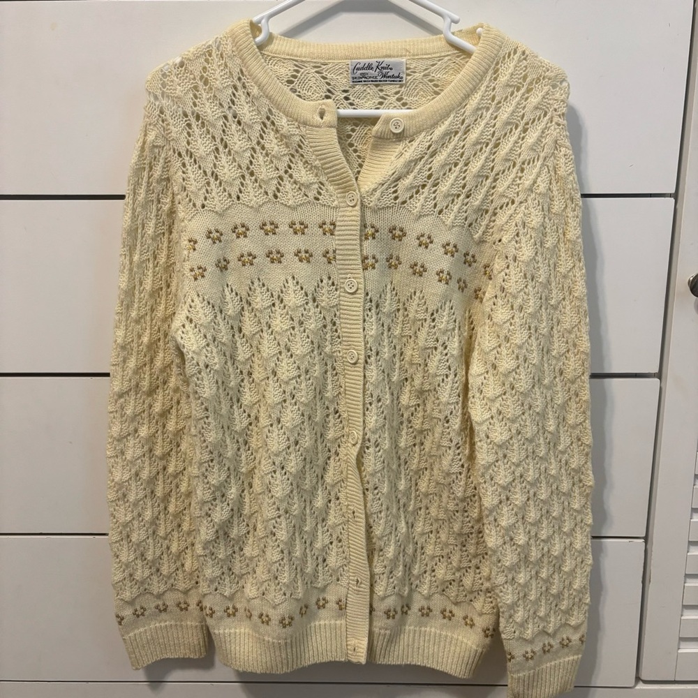 Vintage Cuddle Knit Cardigan Sweater View 2
